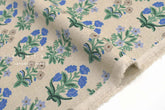 Cotton + Steel Rifle Paper Co. Camont Canvas - Menagerie Mughal - blue